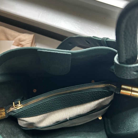 Songmont Green Satchel Modern Structured Design - Picture 7 of 8